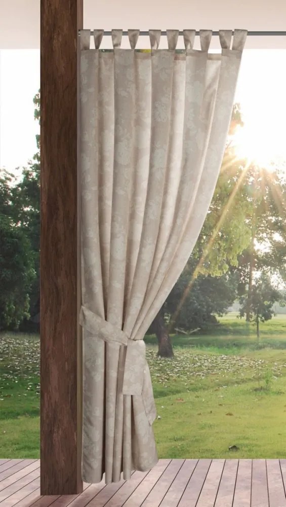 Vodeodolný záves do altánku s elegantným vzorom Šírka: 155 cm | Dĺžka: 220 cm
