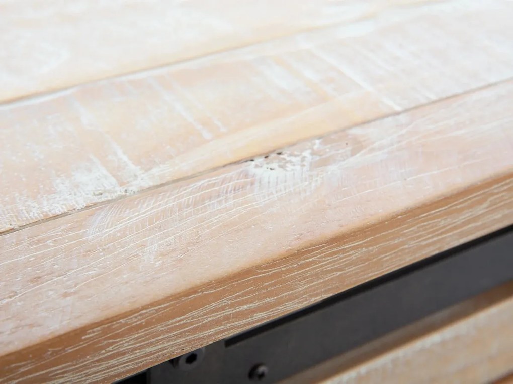 furniture-nabytek.cz - Masivní spodní skříňka pod dřez Capera z borovice a MDF, lakovaná, bílá/hnědá – 70×35×60 cm