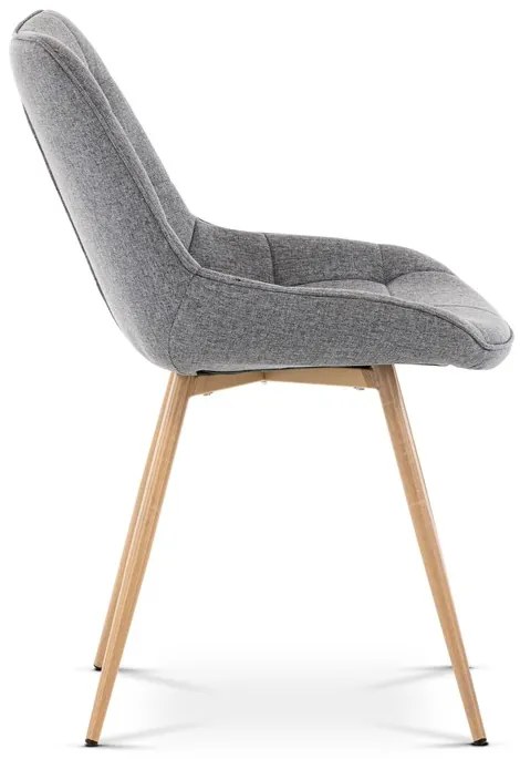 Autronic BONTEC Jedálenská stolička, šedá, látka, CT-394 GREY2 Farba: Šedá
