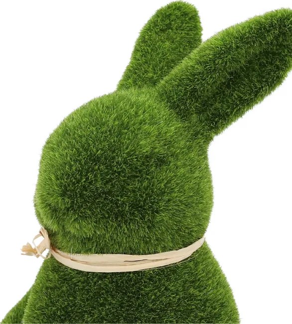 Dekoratívna figúrka POLY v tvare veľkonočného zajaca, zelená 965269