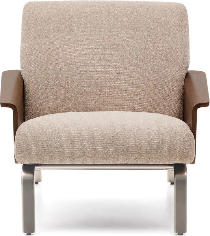 Svetlohnedé ženilkové kreslo Amsen – Kave Home