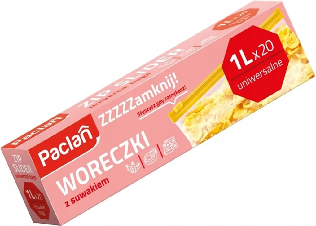 Vrecká so zipsom 1l 20 ks praktické a nepriepustné