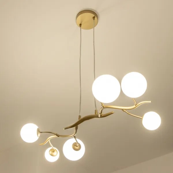 Brilagi - LED Luster na lanku MISTEL 6xG9/3W/230V zlatá/biela