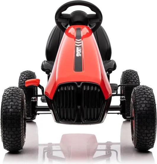 LEAN CARS Pedálová motokára G208 červená