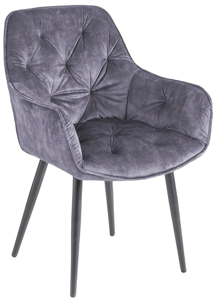 Stolička Milano grey velvet