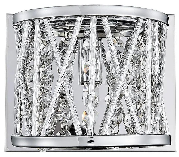 LUXERA 46063 - Nástenné svietidlo STIXX 1xG9/33W/230V strieborná