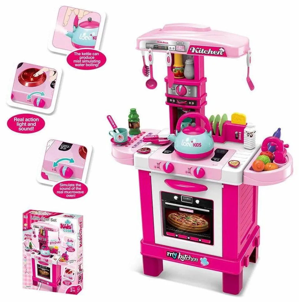 Detská kuchynňka Baby Mix ružová
