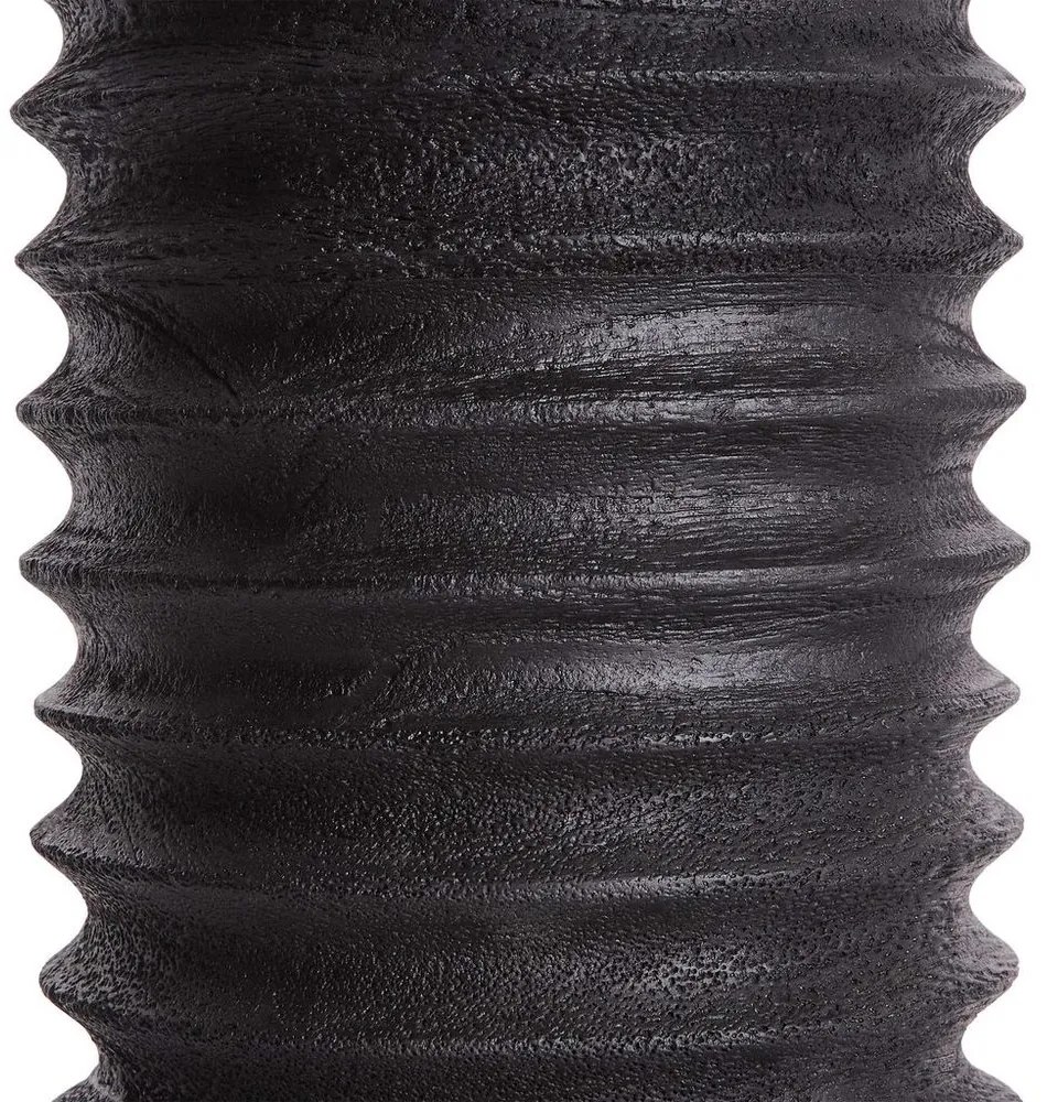 GROOVED Podstavec lampy 25 cm - čierna