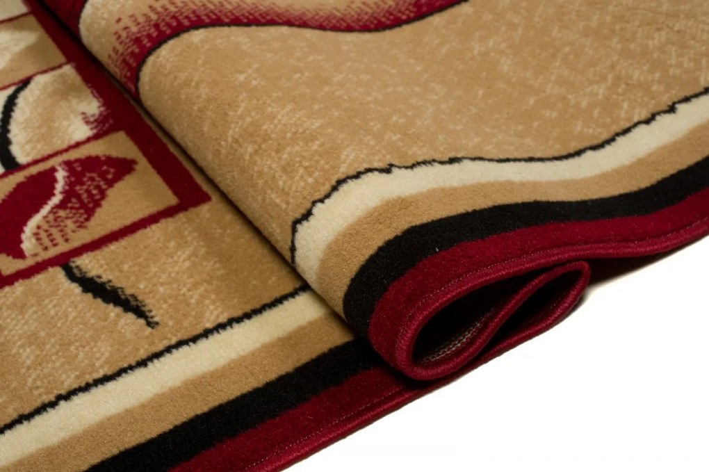 TA Koberec 1912B ČERVENÝ ATLAS PP Rozmer: 80x150 cm