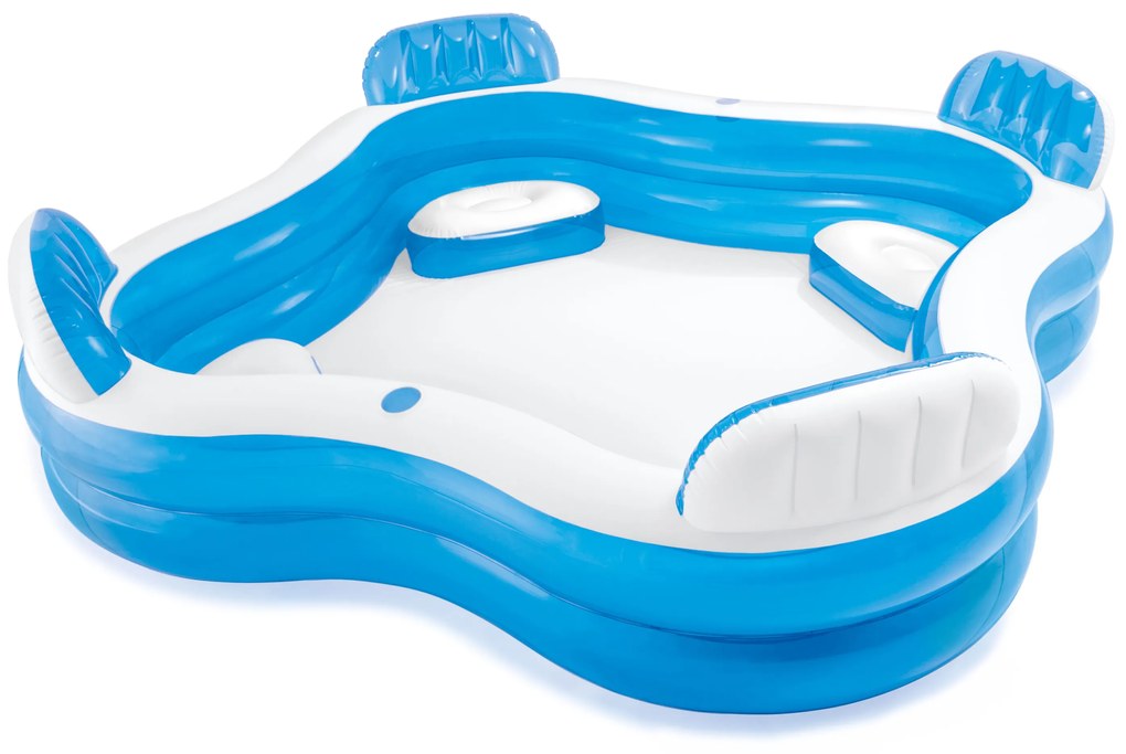 Intex Nafukovací záhradný bazén so sedátkami 229x229cm Intex 56475