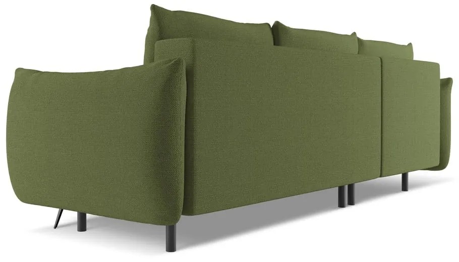 Zelená rohová pohovka (ľavý roh) Malie – Makamii