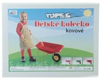 Teddies Plechový fúrik Yupee veľký červený 78x40x32cm v krabici