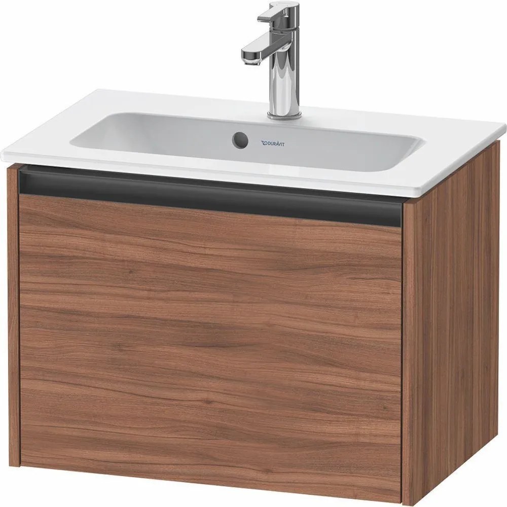 DURAVIT Ketho 2 závesná skrinka pod umývadlo Compact, 1 zásuvka, 610 x 390 x 440 mm, orech prírodný, K25055079790000