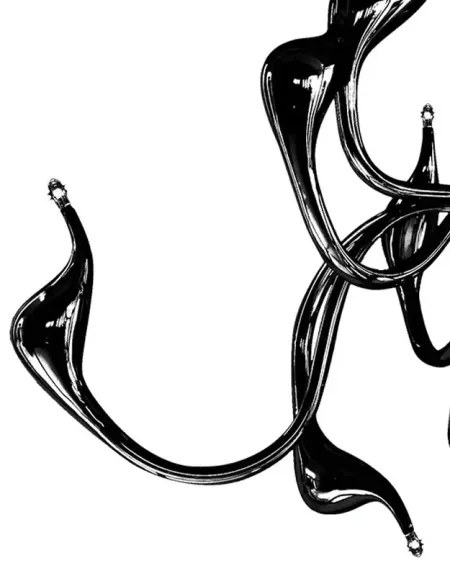 Dizajnový luster Snake 2 čierne