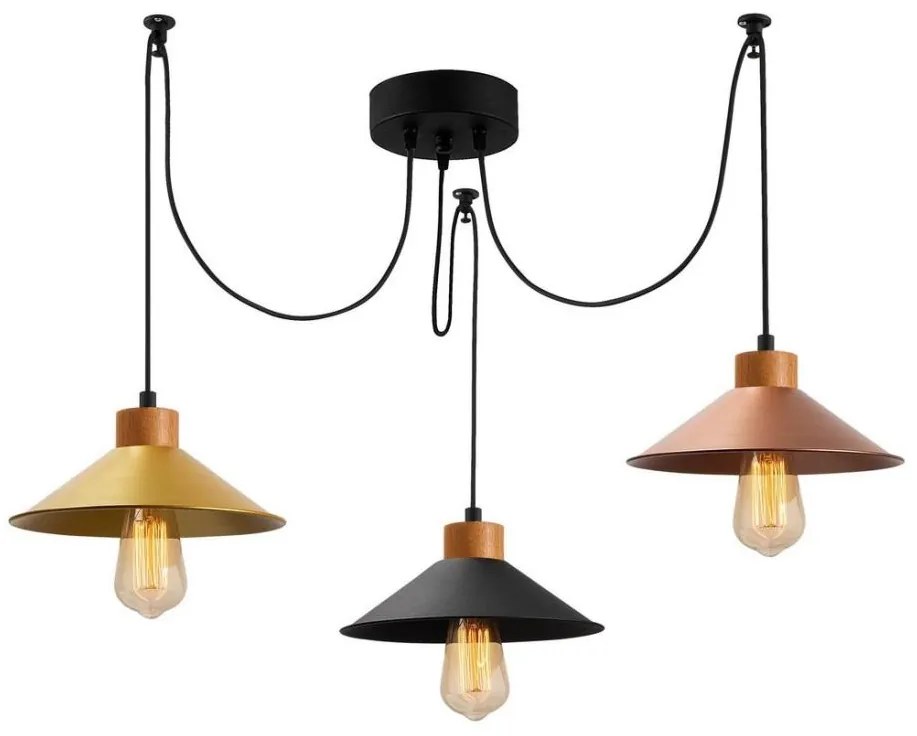 Asir Luster na lanku MANAVGAT 3xE27/40W/230V pavúk 525NOR1258