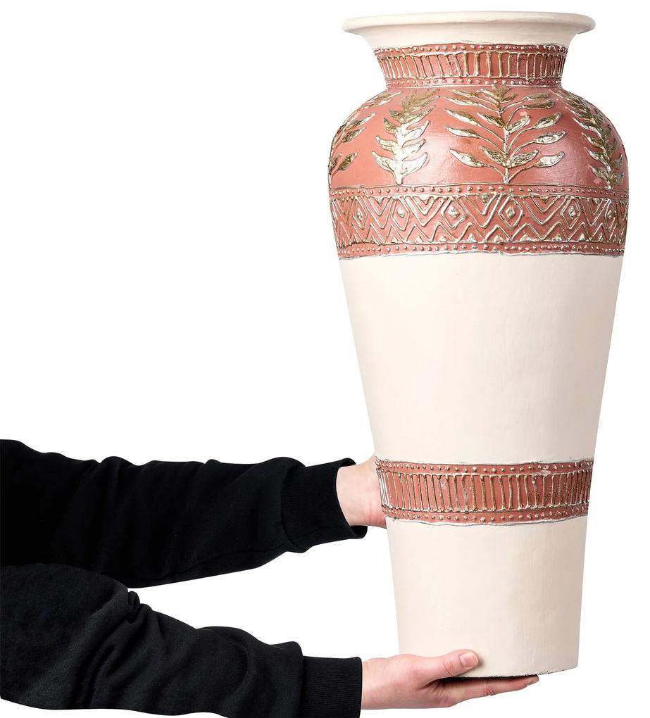 Terakota Dekoratívna váza 60 Hnedá Zlatá SEPUTIH Beliani