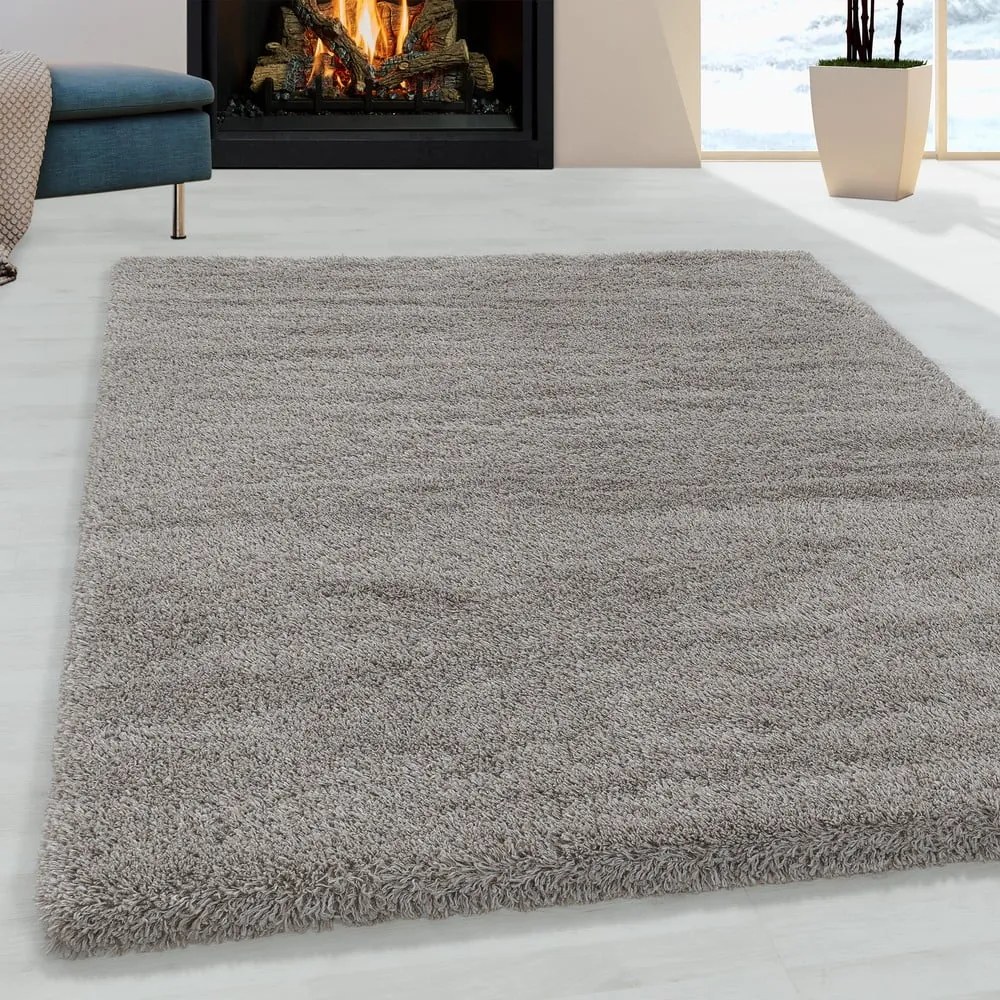 Svetlohnedý koberec 120x170 cm Fluffy – Ayyildiz Carpets