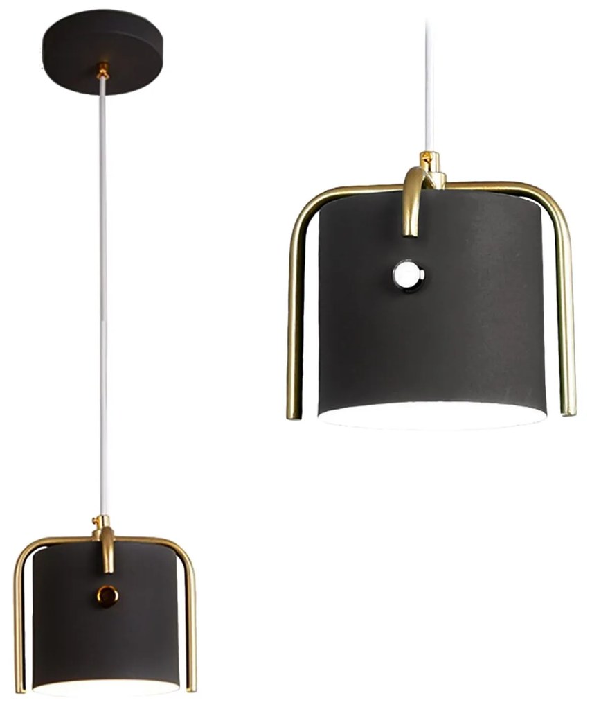 Toolight Toolight, Stropné svietidlo APP934-1CP Elegent Black, čierna-zlatá, OSW-03233