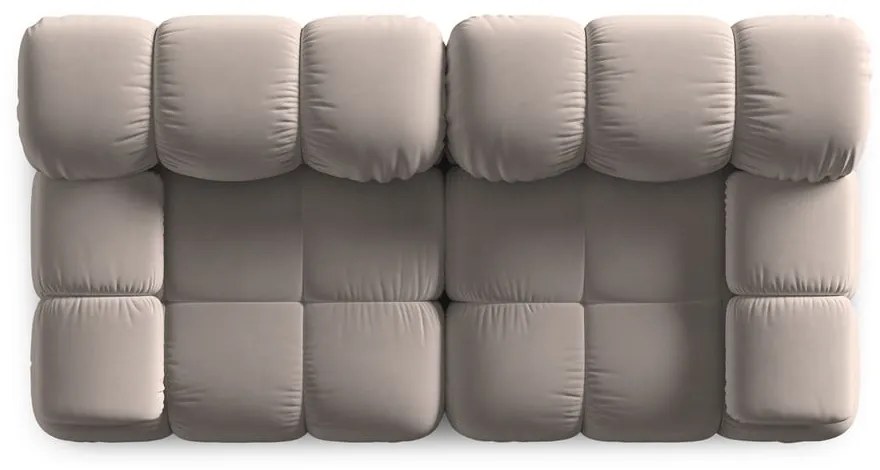 Svetlohnedá zamatová pohovka 188 cm Bellis – Micadoni