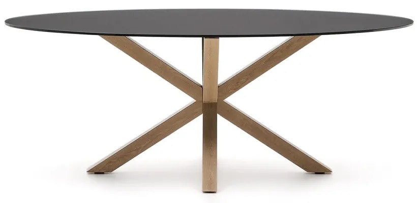 Jedálenský stôl so sklenenou doskou 100x200 cm Argo – Kave Home