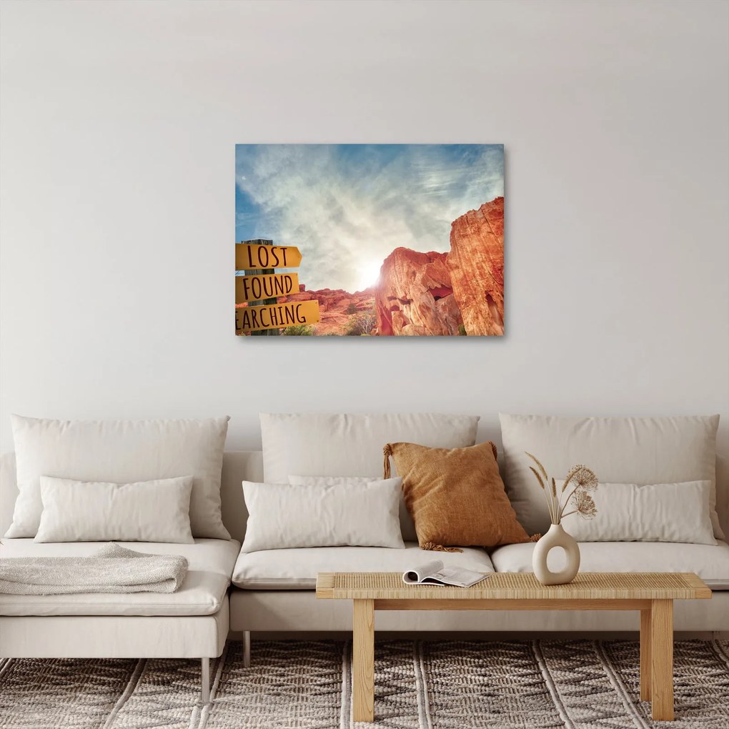 Obraz ukazovateľa s nápisom (70x50 cm)