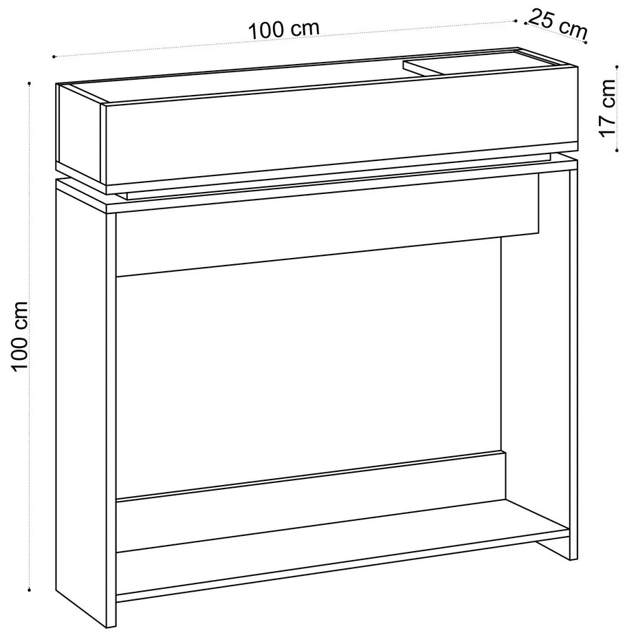 Dekoratívny stôl Puppa Sapphire Oak