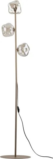 Brilagi - Stojacia lampa VULCANO 3xG9/8W/230V béžová/dymová béžová