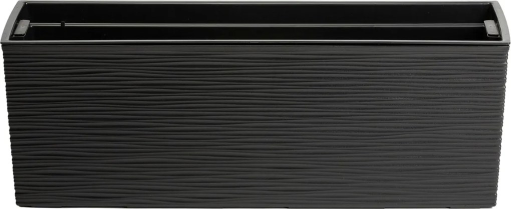 Plastový květináč Bouquet Riflo 56x19 cm černý