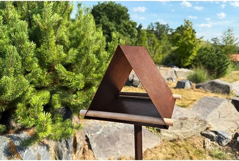 Vela Vtáčie kŕmidlo 25 x 25 x 20 cm, corten CORGARDEN 1041
