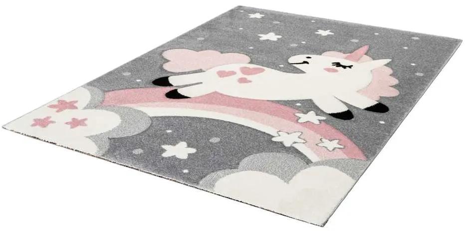Lalee Detský kusový koberec Amigo 327 Pink Rozmer koberca: 160 x 230 cm