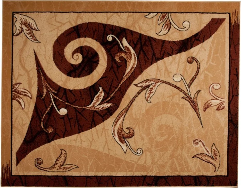 TA Koberec 5442A HNEDÝ ATLAS PP Rozmer: 120x170 cm