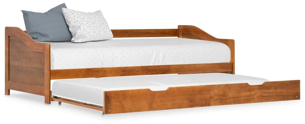 vidaXL Rám rozkladacej pohovky medovohnedý 90x200 cm borovicové drevo