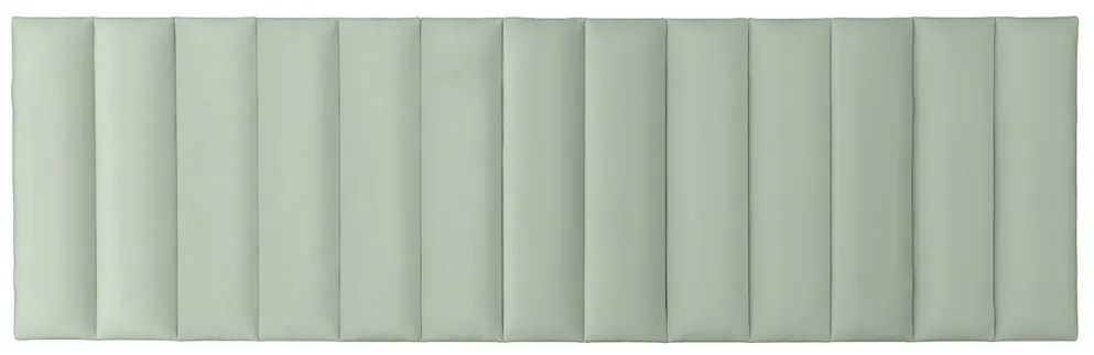Čalúnený nástenný panel FRAME KRONOS 15x60 cm Farba: Svetlozelená