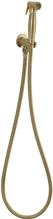 Reitano Rubinetteria Reitano Rubinetteria, Bidetová sprcha retro s hadicou a držiakom sprchy s vyústením, bronz, 9106