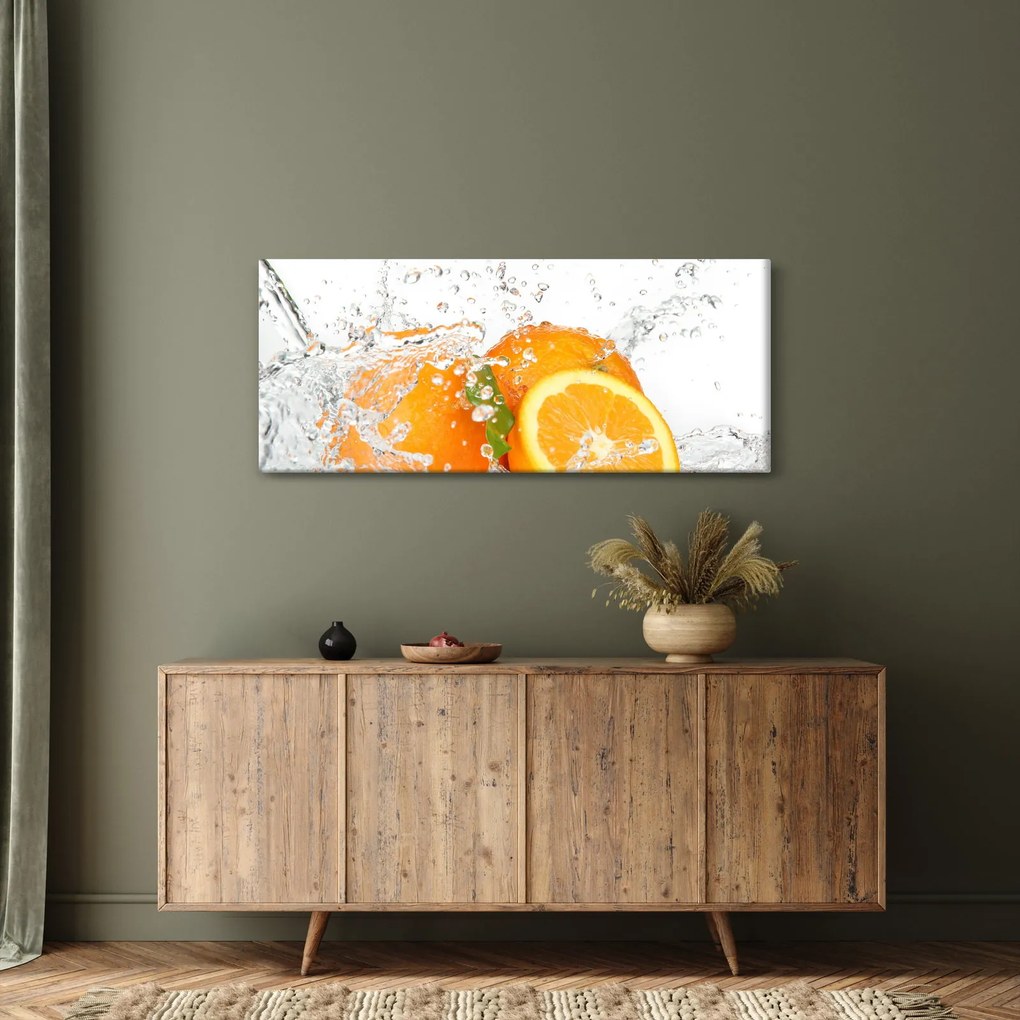 Obraz - Šťavnaté pomaranče (120x50 cm)