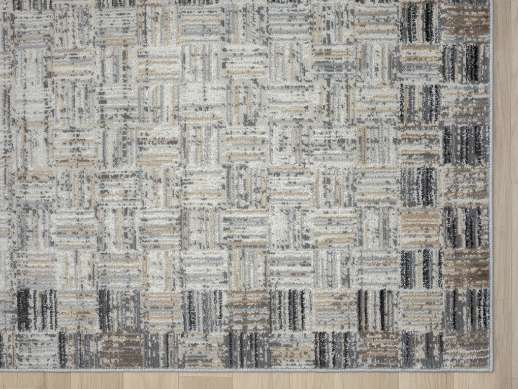 Kusový koberec My Mood creme, 200x290, šedá, chodba / predsieň, My Flair