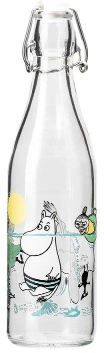 Sklenená fľaša Moomin Fun in the water 0,5l