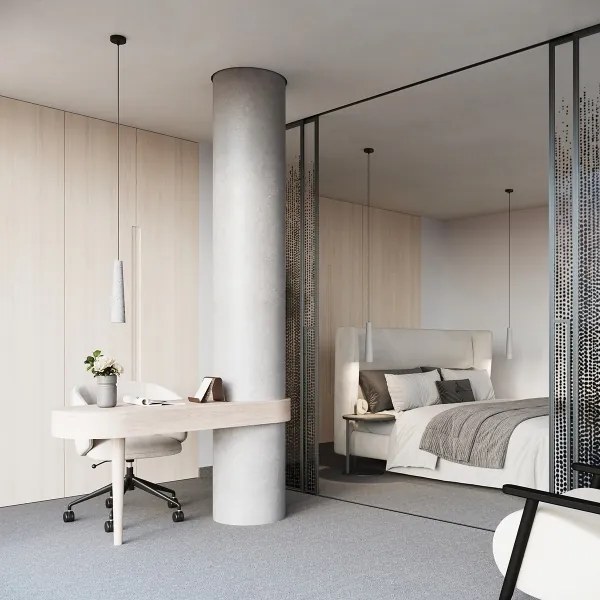 Sollux SL.1347 - Luster na lanku ELECTRA 1xGU10/10W/230V betón/šedá