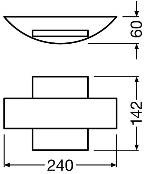 Ledvance - LED Vonkajšie nástenné svietidlo SHIELD LED/11W/230V IP44