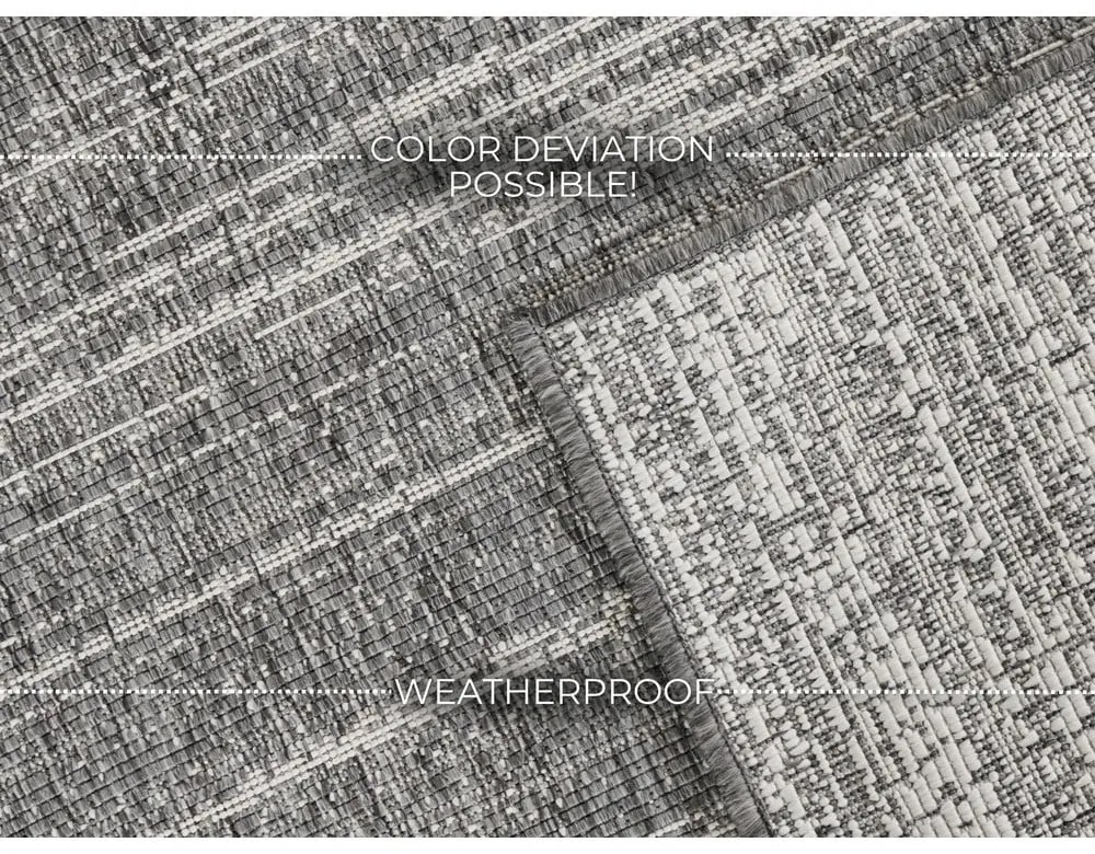 Sivý vonkajší koberec 230x160 cm Gemini - Elle Decoration