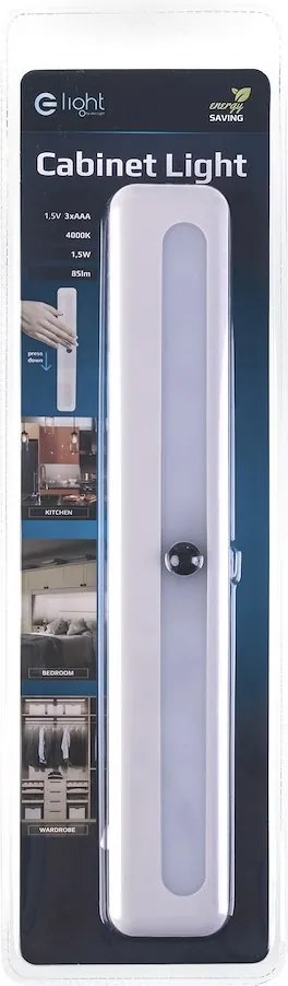 LED svietidlo, 1x LED 1,5w 4000k, w, vypínač