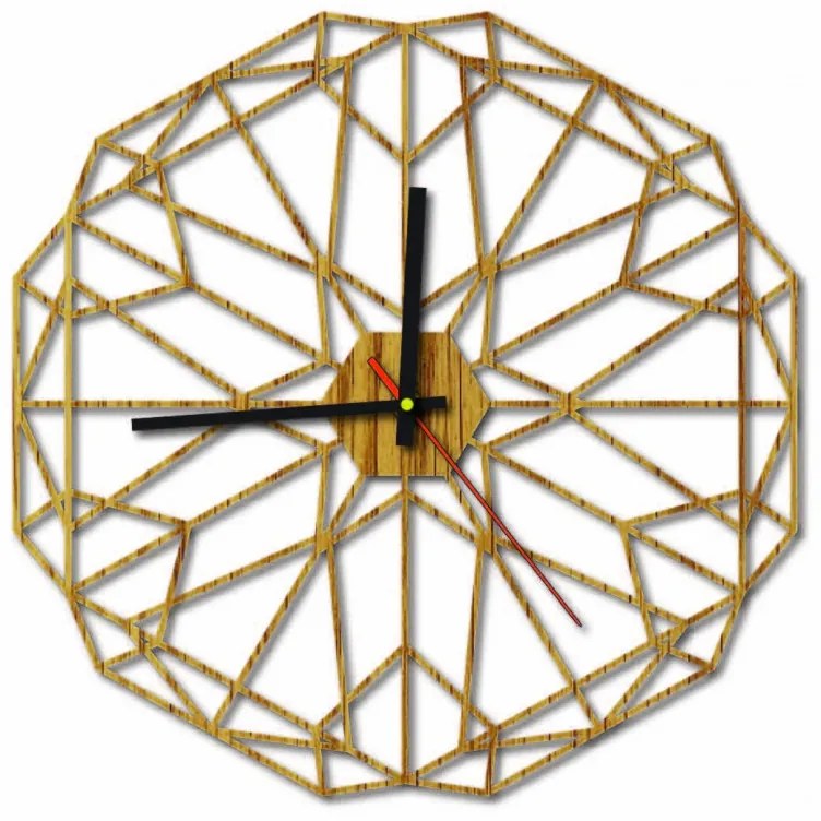 Sentop - MDF Nástenné hodiny do obyvačky HDKF017 i čierne I SENTOP HDFK0017 PR0346 MDF