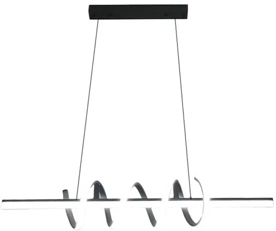 LED Stmievateľný luster na lanku LED/70W/230V 3000-6500K + diaľkové ovládanie