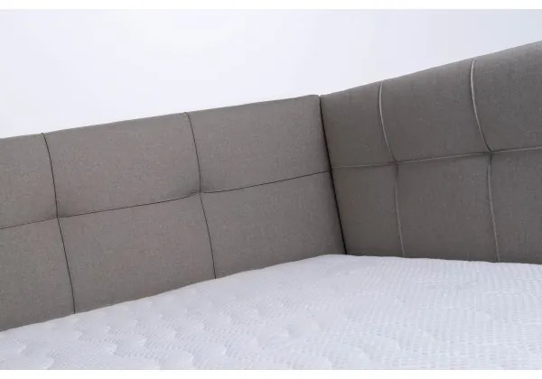 Čalúnená posteľ s matracom a úložným priestorom MARIA PETITE 120x200 cm taupe