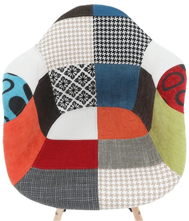 Farebný patchwork kreslo TOBO 3 NEW