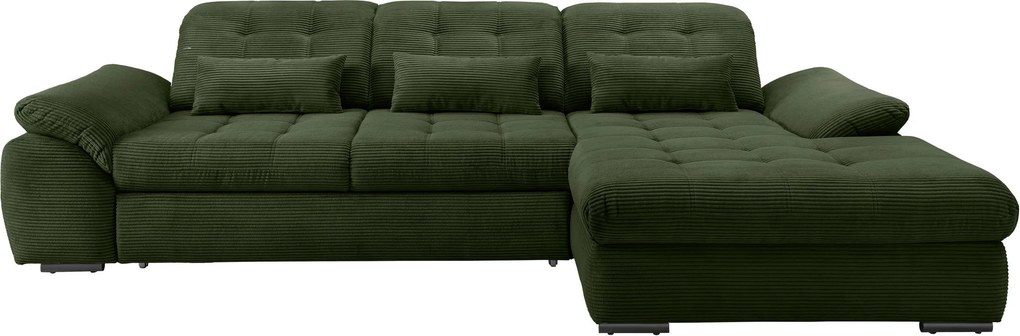 XXXLutz ROHOVÁ SEDAČKA, textil, tmavozelená Livetastic - Sedačky - 002310018823