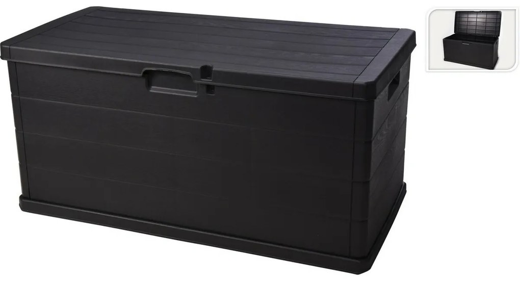 Záhradný úložný box Damon, 118 x 59 x 57 cm, dekor dreva