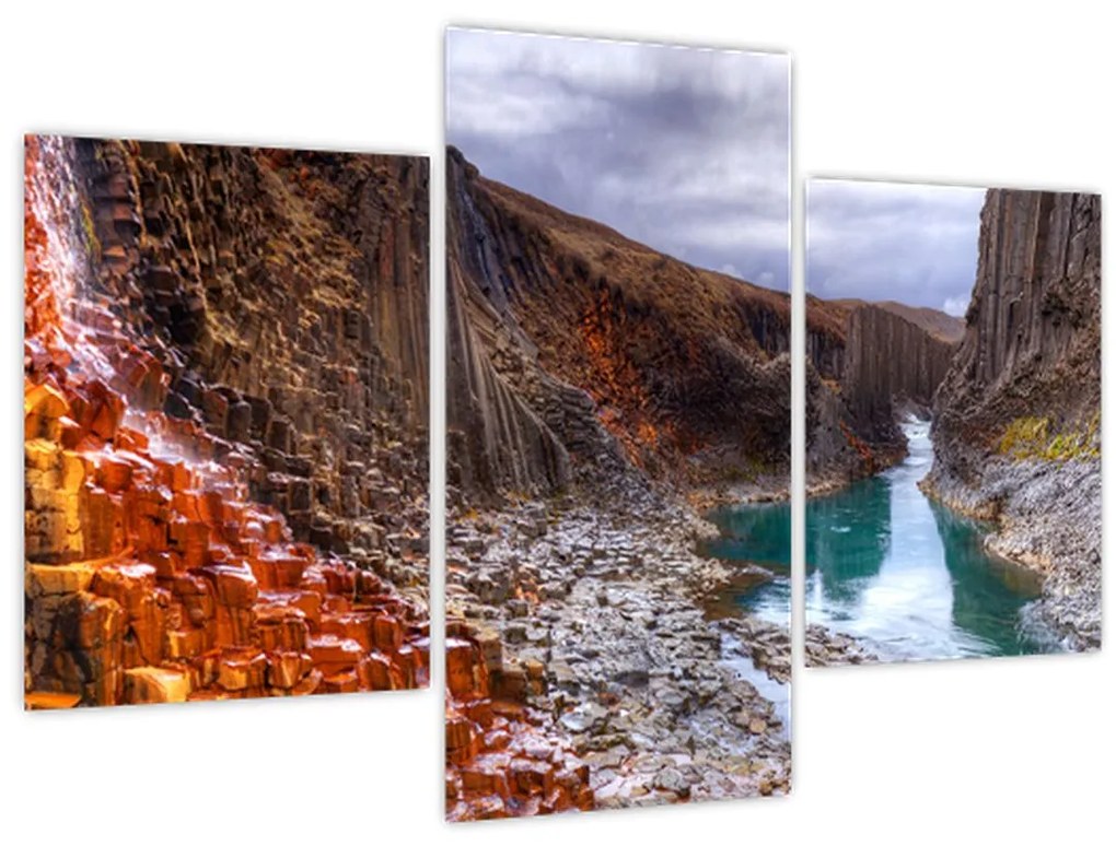 Obraz - kaňon Studlagil (90x60 cm)