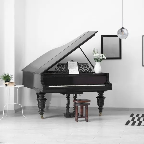 Luster na lanku LATIL 1xE27/60W/230V čierna