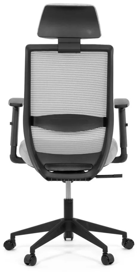 Kancelárska ergonomická stolička SENA — látka, čierna / šedá